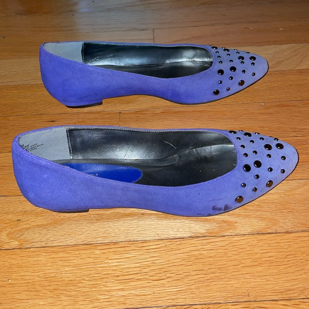 a.n.a Blue Studded Flats